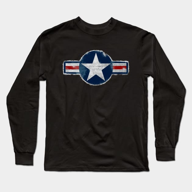 Vintage US Air Force Shirt Long Sleeve T-Shirt by Dailygrind